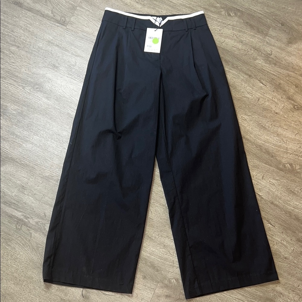 Revolve Sovere Beguile Black Wide-Leg Trouser‎ Pants